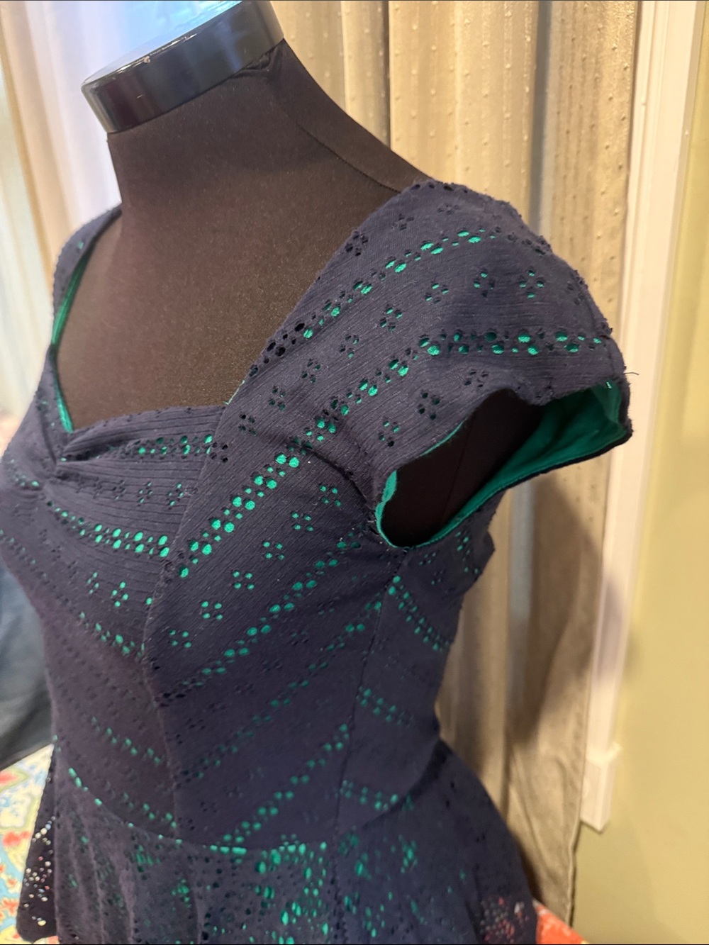 Anthropologie Postmark Sweetheart Peplum Blouse - Picture 2 of 9